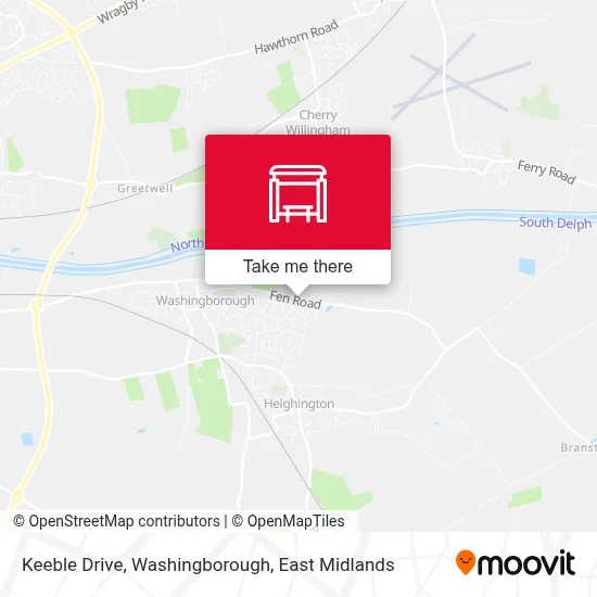 Keeble Drive, Washingborough map