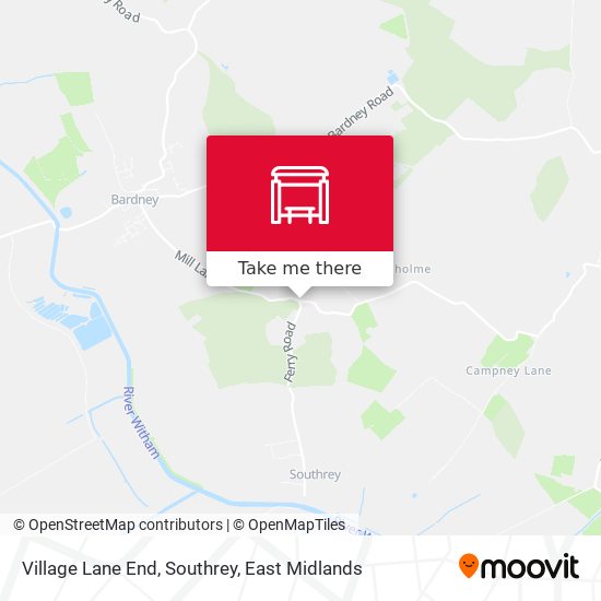 Village Lane End, Southrey map