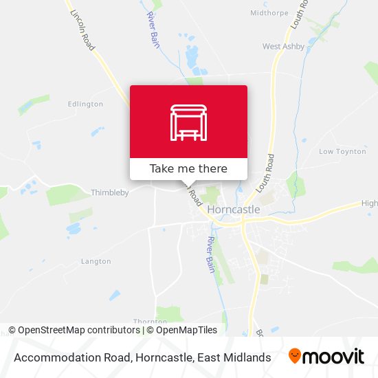 Accommodation Road, Horncastle map