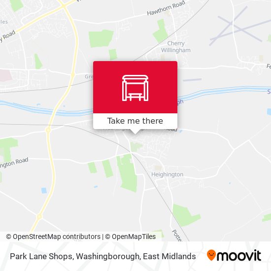 Park Lane Shops, Washingborough map