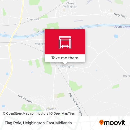 Flag Pole, Heighington map