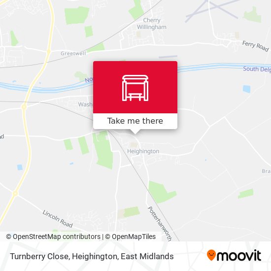 Turnberry Close, Heighington map
