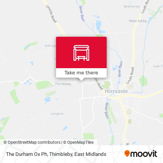 The Durham Ox Ph, Thimbleby map