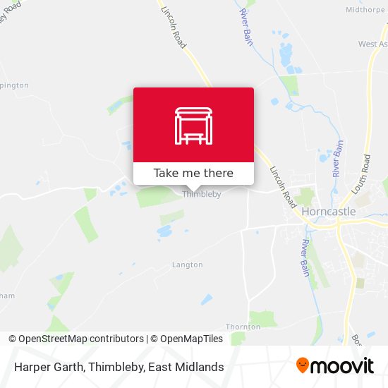 Harper Garth, Thimbleby map