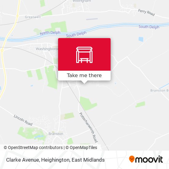 Clarke Avenue, Heighington map