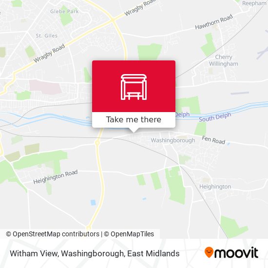 Witham View, Washingborough map