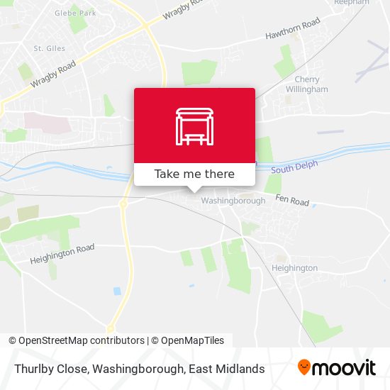 Thurlby Close, Washingborough map