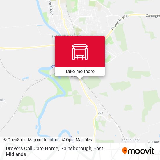 Drovers Call Care Home, Gainsborough map