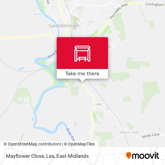 Mayflower Close, Lea map