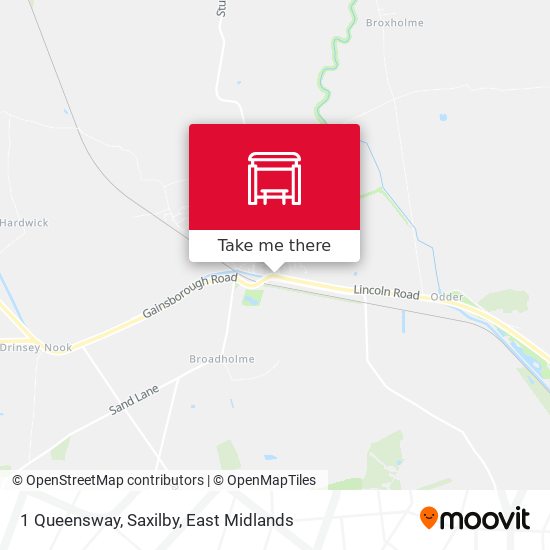 1 Queensway, Saxilby map