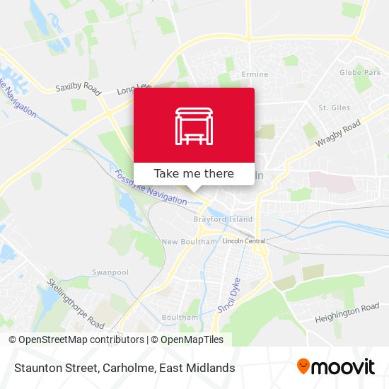 Staunton Street, Carholme map