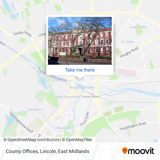 County Offices, Lincoln map