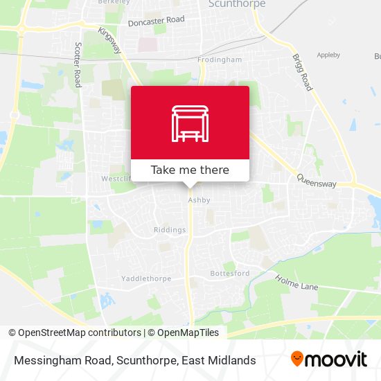 Messingham Road, Scunthorpe map