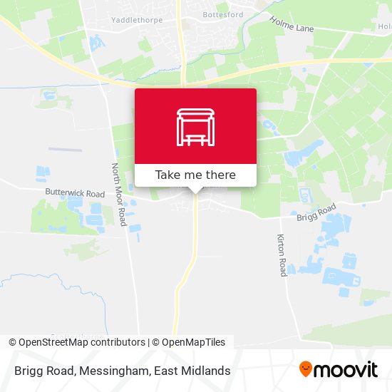 Brigg Road, Messingham map