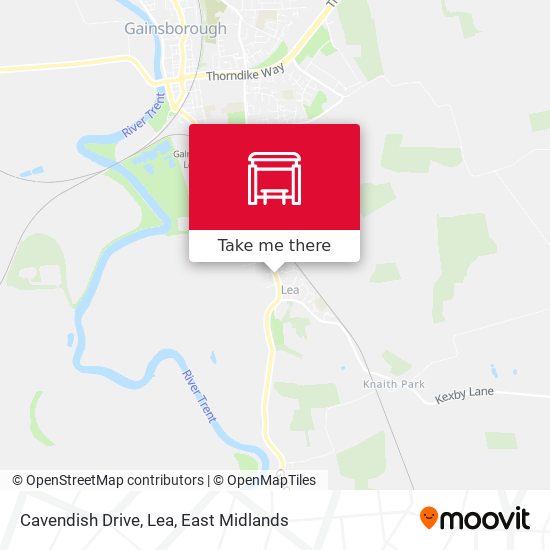 Cavendish Drive, Lea map