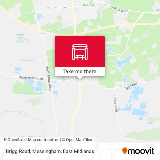 Brigg Road, Messingham map