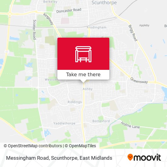 Messingham Road, Scunthorpe map