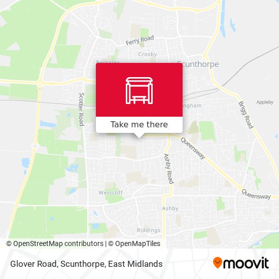 Glover Road, Scunthorpe map