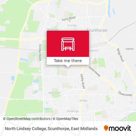 North Lindsey College, Scunthorpe map