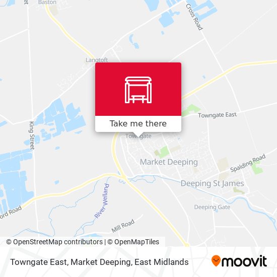 Towngate East, Market Deeping map