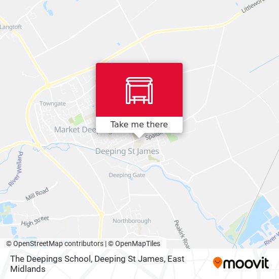 The Deepings School, Deeping St James map