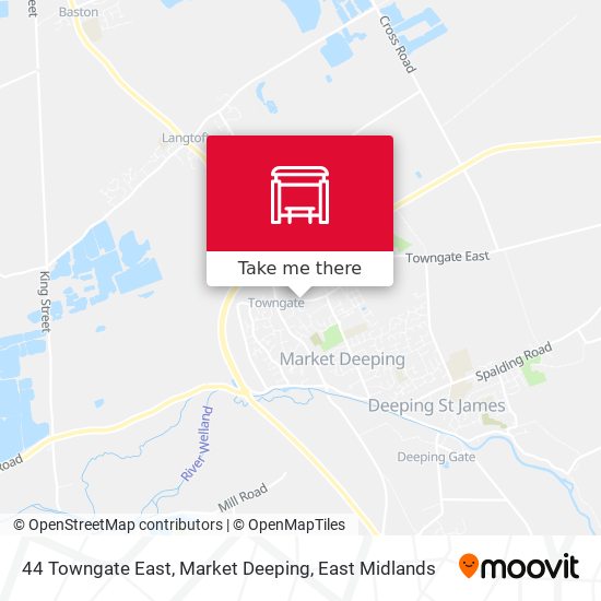 44 Towngate East, Market Deeping map