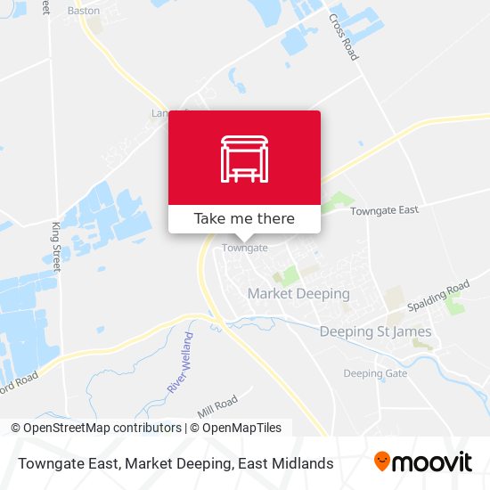 Towngate East, Market Deeping map