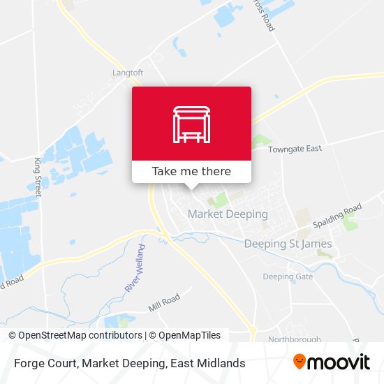 Forge Court, Market Deeping map