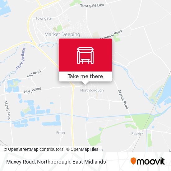 Maxey Road, Northborough map