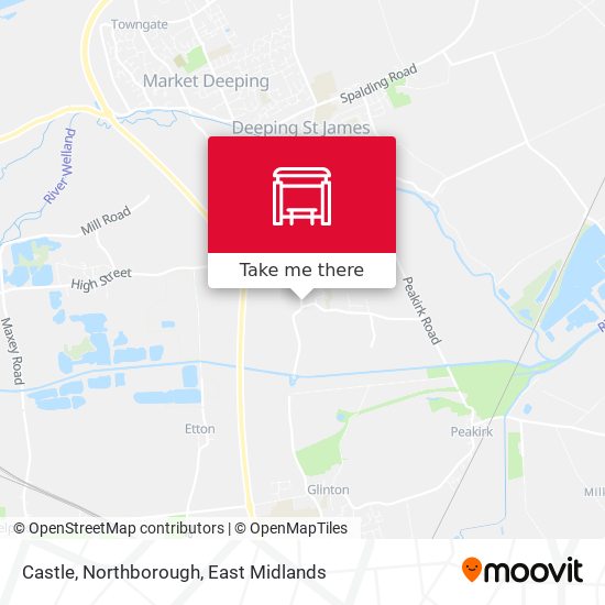 Castle, Northborough map