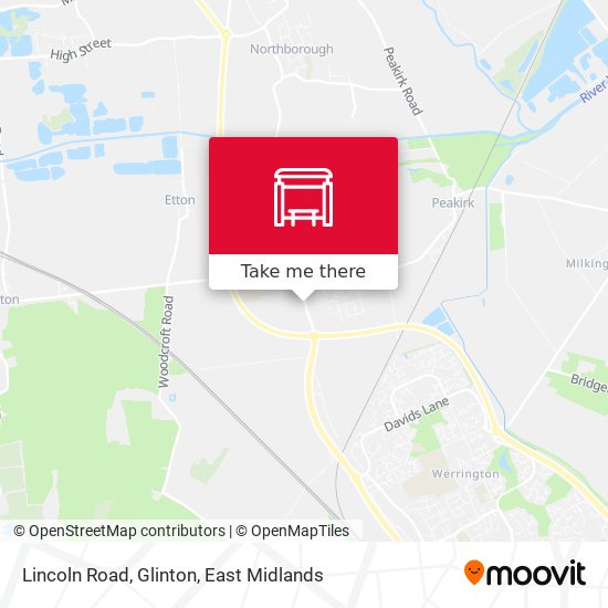 Lincoln Road, Glinton map