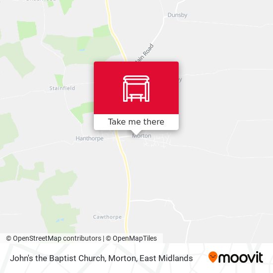 John's the Baptist Church, Morton map