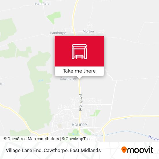 Village Lane End, Cawthorpe map
