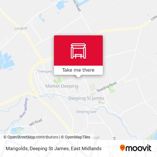 Marigolds, Deeping St James map