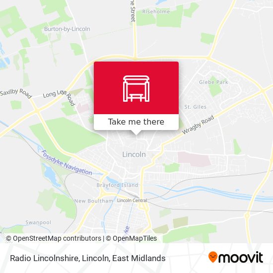 Radio Lincolnshire, Lincoln map
