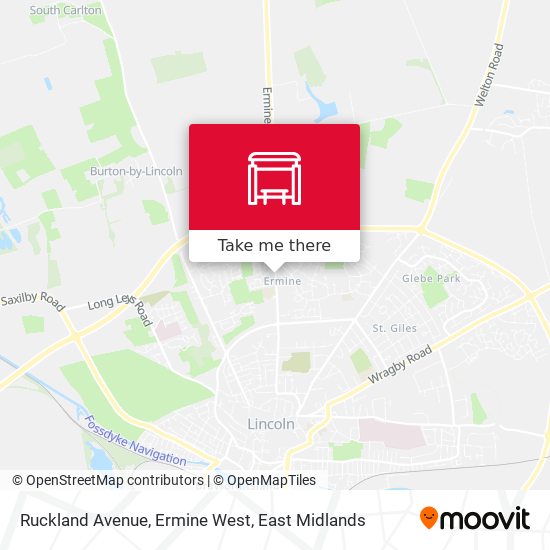 Ruckland Avenue, Ermine West map