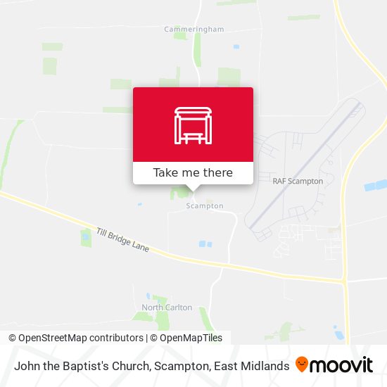 John the Baptist's Church, Scampton map