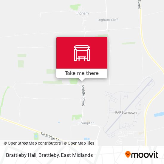Brattleby Hall, Brattleby map