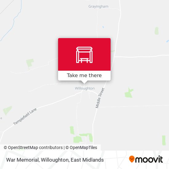 War Memorial, Willoughton map