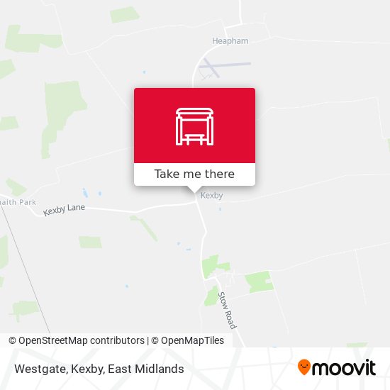 Westgate, Kexby map
