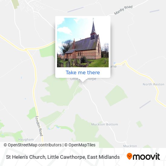 St Helen's Church, Little Cawthorpe map