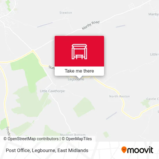 Post Office, Legbourne map