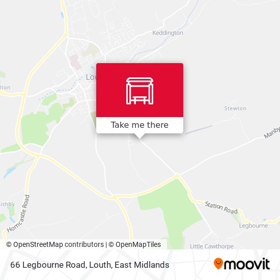 66 Legbourne Road, Louth map