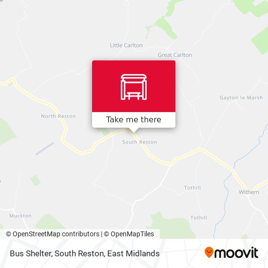 Bus Shelter, South Reston map