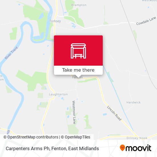 Carpenters Arms Ph, Fenton map
