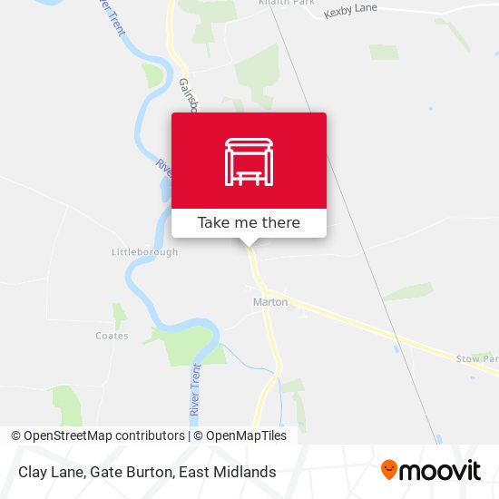 Clay Lane, Gate Burton map