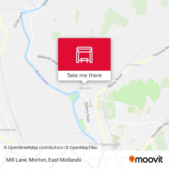 Mill Lane, Morton map