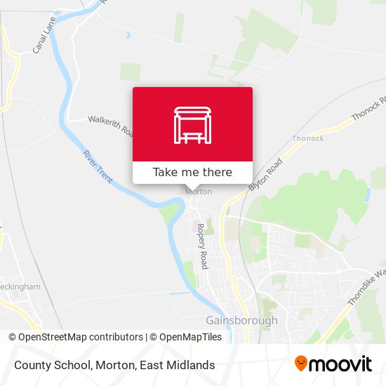 County School, Morton map