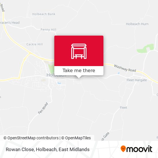 Rowan Close, Holbeach map