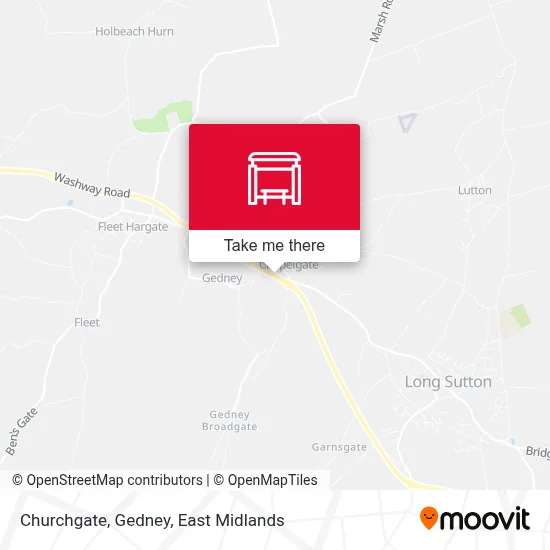 Churchgate, Gedney map